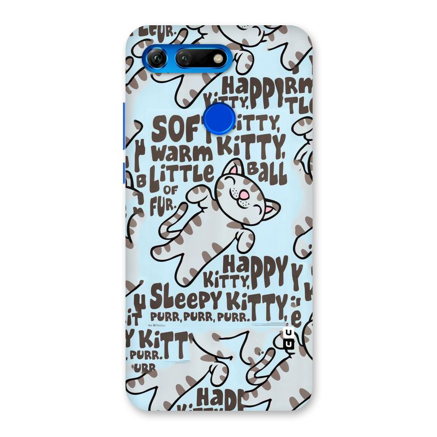 Kitty Pattern Back Case for Honor View 20