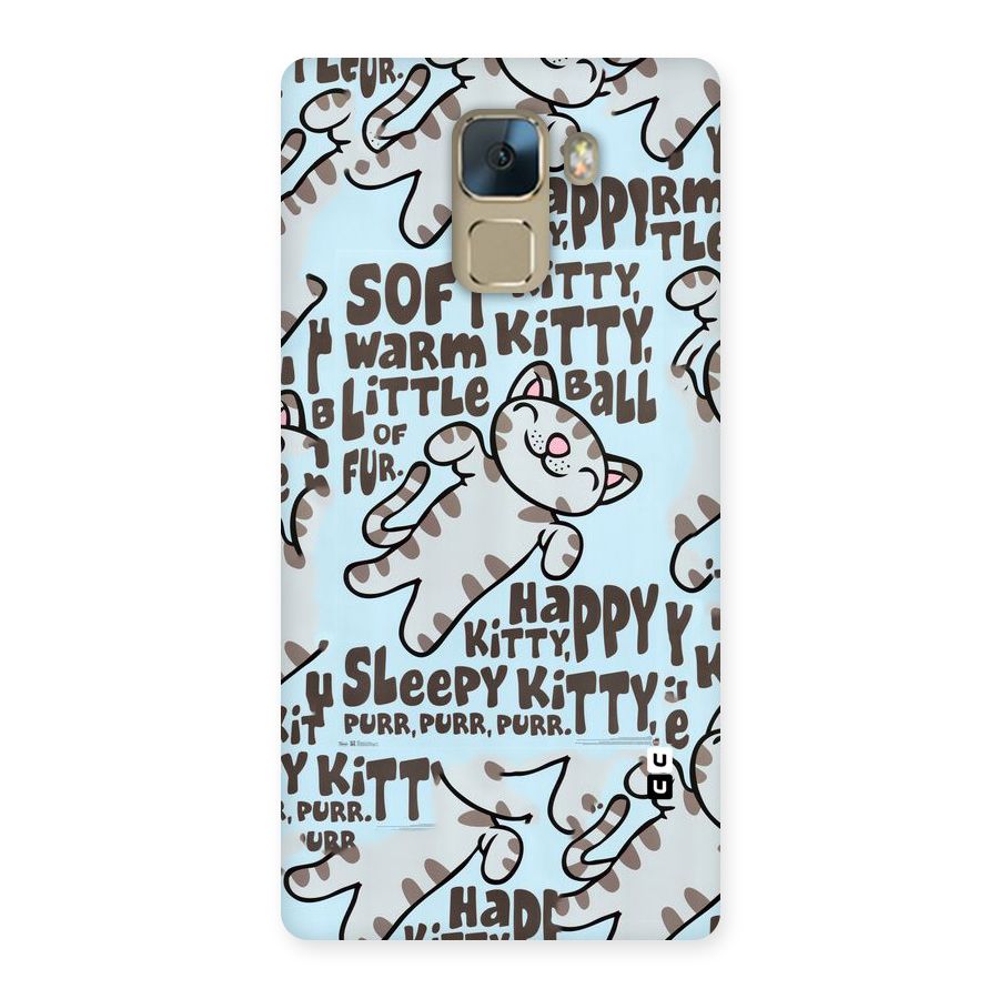 Kitty Pattern Back Case for Huawei Honor 7