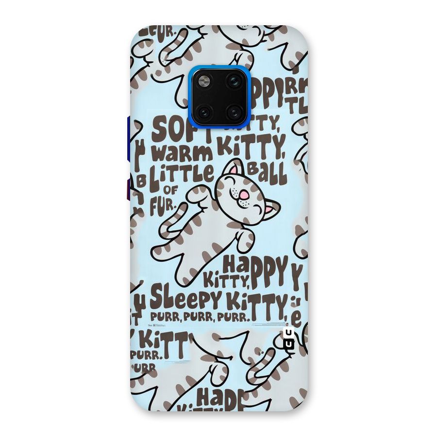 Kitty Pattern Back Case for Huawei Mate 20 Pro