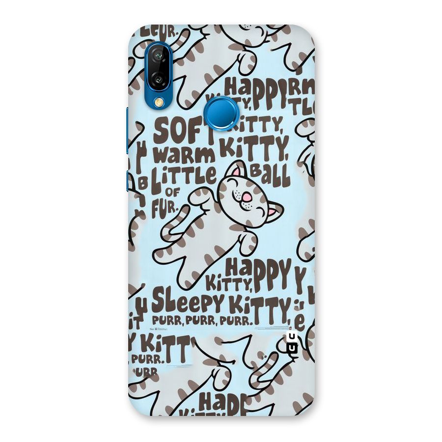 Kitty Pattern Back Case for Huawei P20 Lite