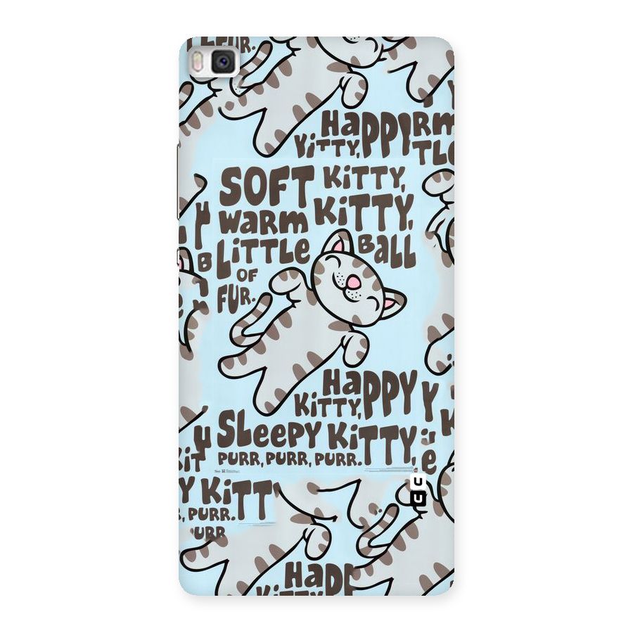 Kitty Pattern Back Case for Huawei P8