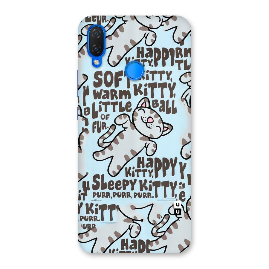 Kitty Pattern Back Case for Huawei P Smart+