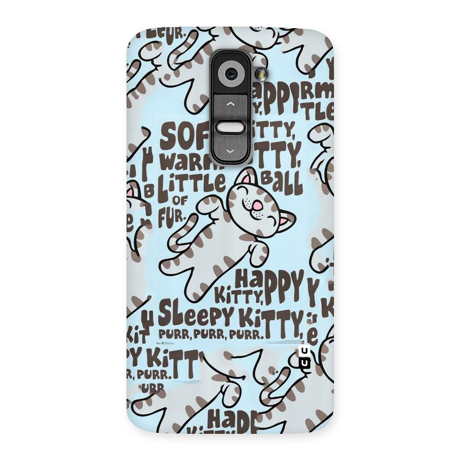 Kitty Pattern Back Case for LG G2