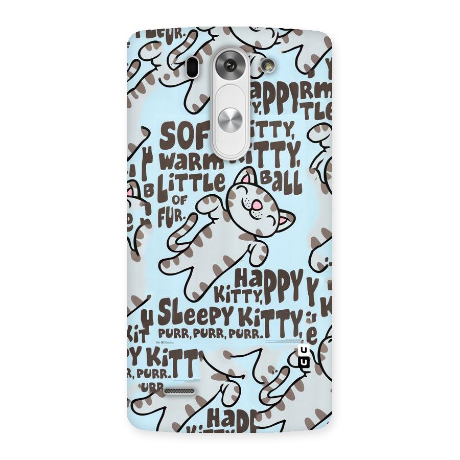 Kitty Pattern Back Case for LG G3 Beat