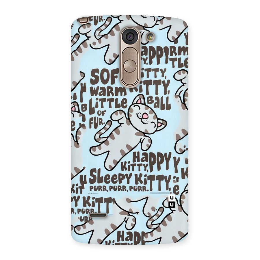 Kitty Pattern Back Case for LG G3 Stylus