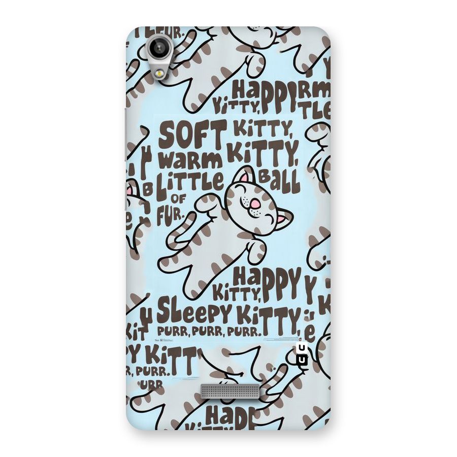 Kitty Pattern Back Case for Lava-Pixel-V1
