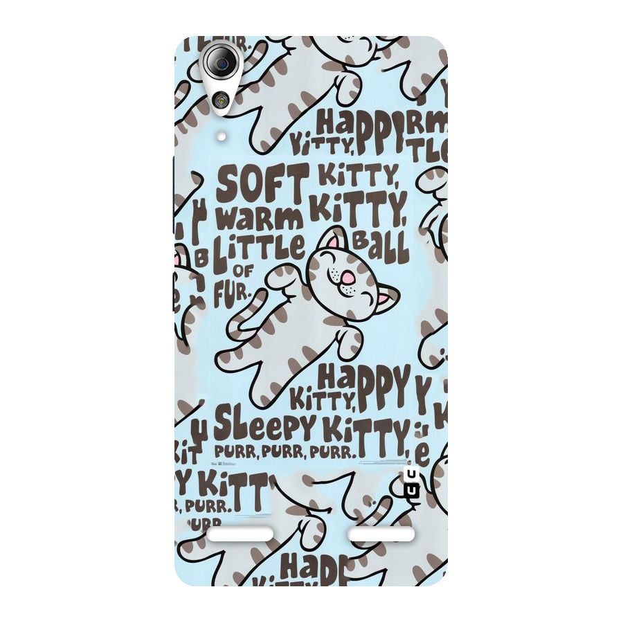 Kitty Pattern Back Case for Lenovo A6000 Plus