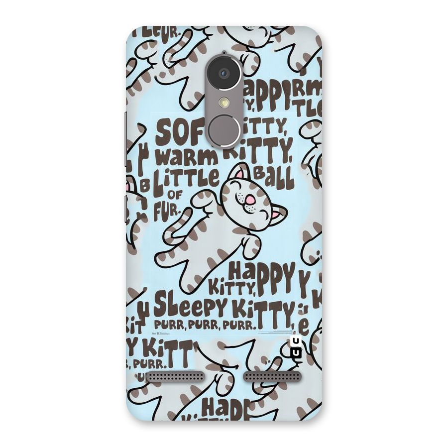 Kitty Pattern Back Case for Lenovo K6