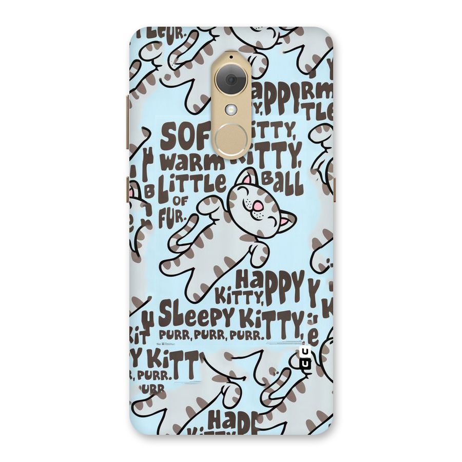 Kitty Pattern Back Case for Lenovo K8