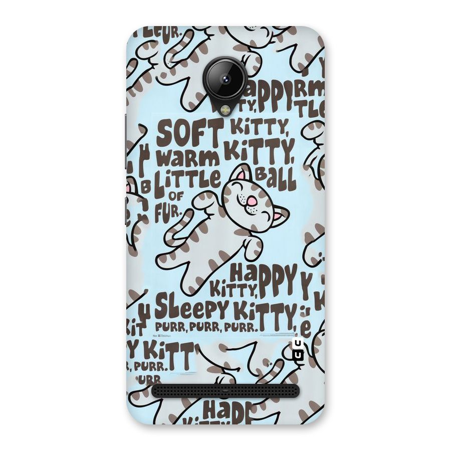 Kitty Pattern Back Case for Lenovo C2