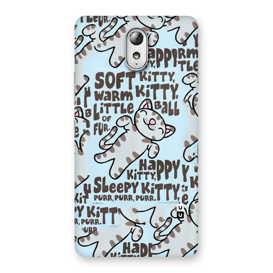 Kitty Pattern Back Case for Lenovo Vibe P1M