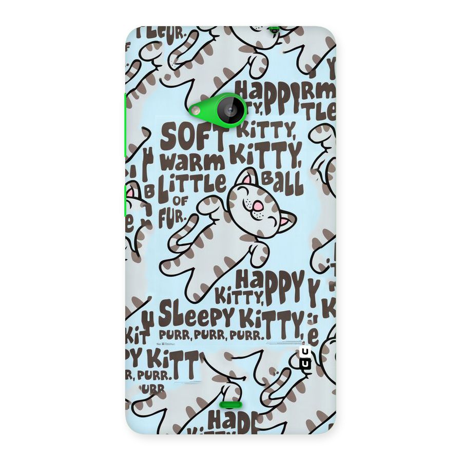 Kitty Pattern Back Case for Lumia 535
