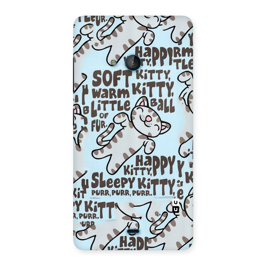 Kitty Pattern Back Case for Lumia 540