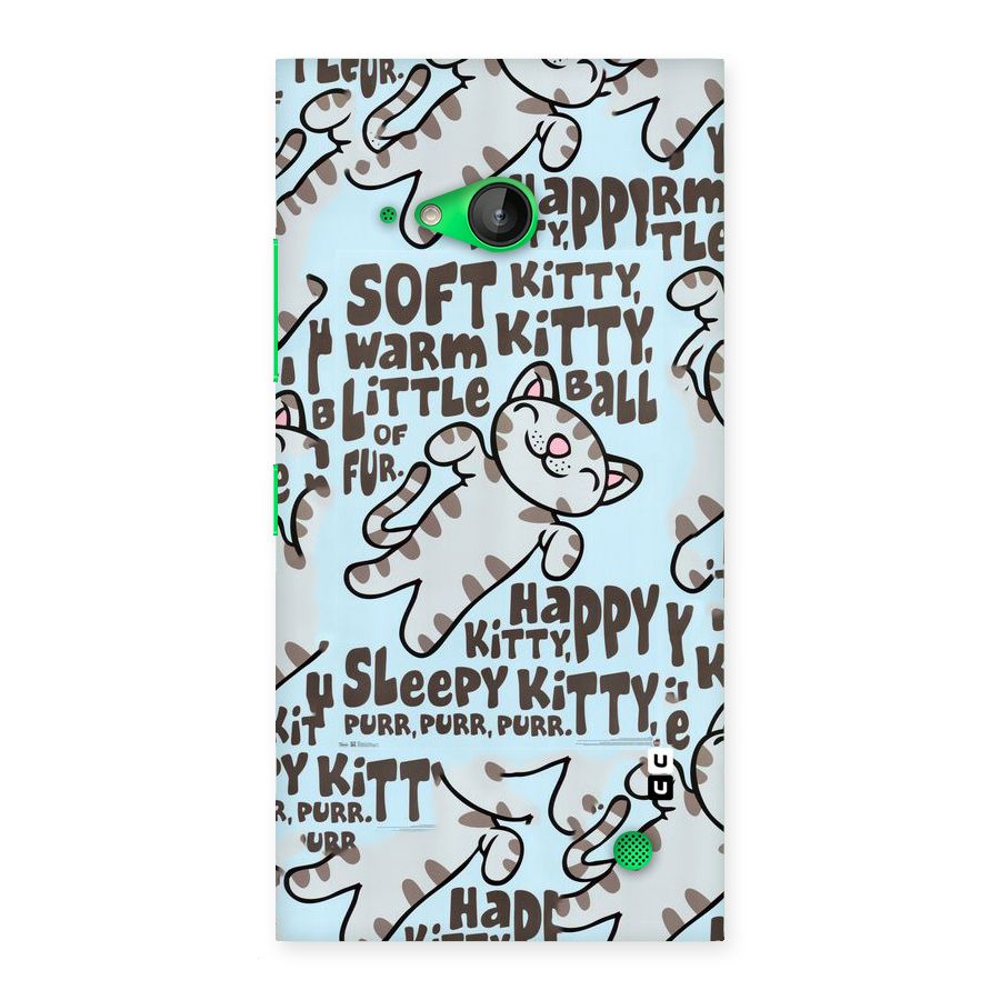 Kitty Pattern Back Case for Lumia 730