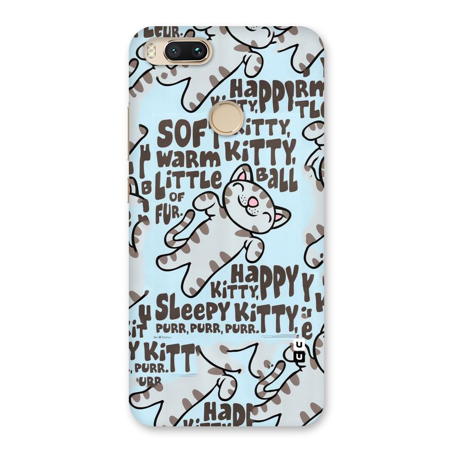 Kitty Pattern Back Case for Mi A1