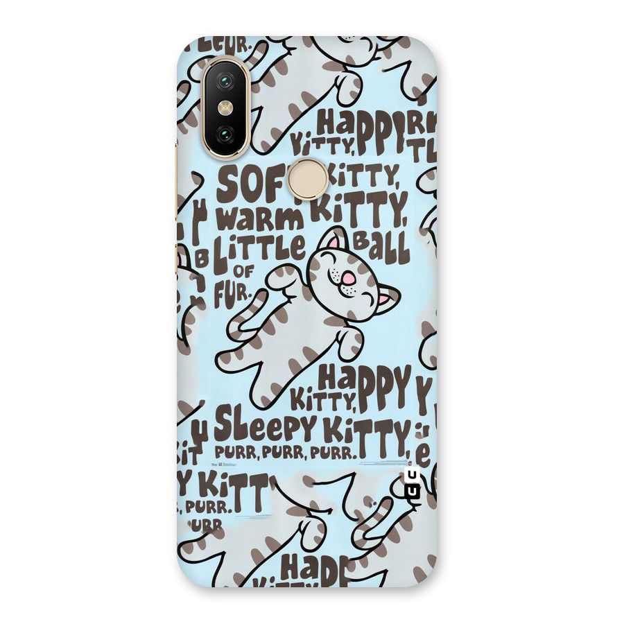 Kitty Pattern Back Case for Mi A2