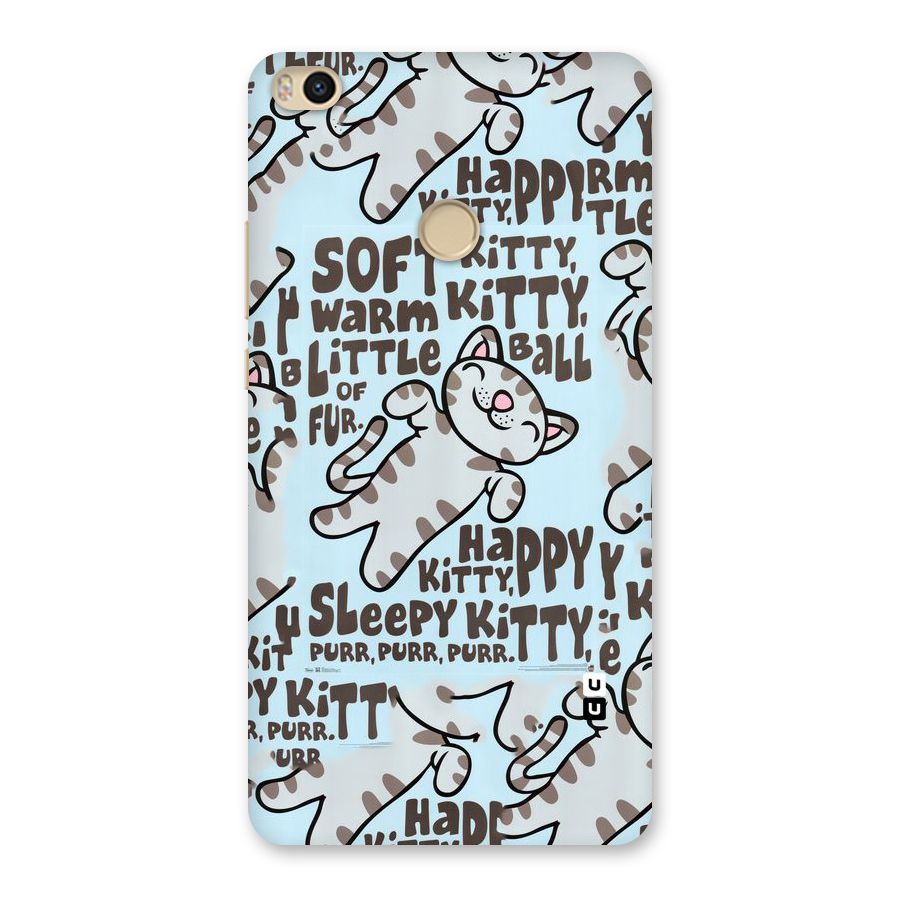 Kitty Pattern Back Case for Mi Max 2