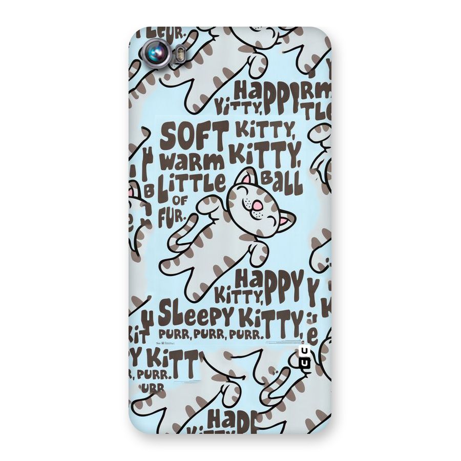 Kitty Pattern Back Case for Micromax Canvas Fire 4 A107