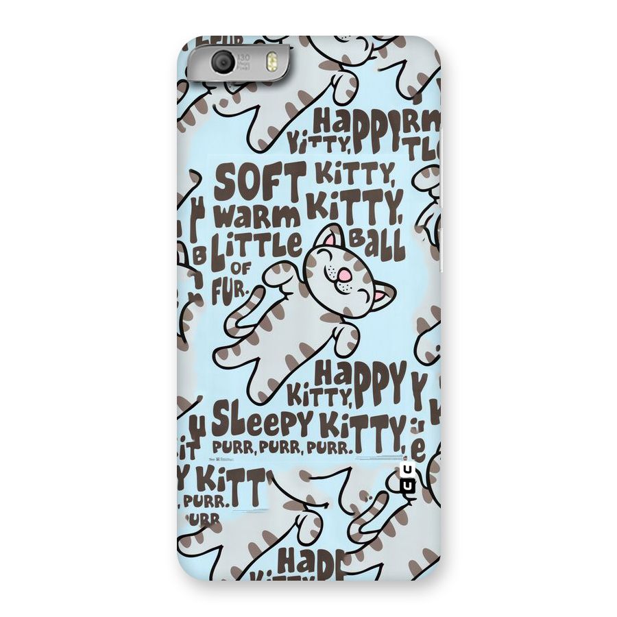 Kitty Pattern Back Case for Micromax Canvas Knight 2