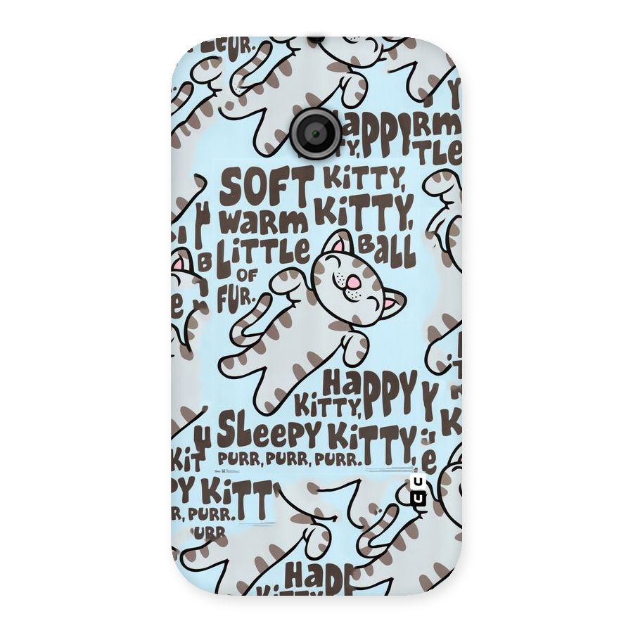 Kitty Pattern Back Case for Moto E