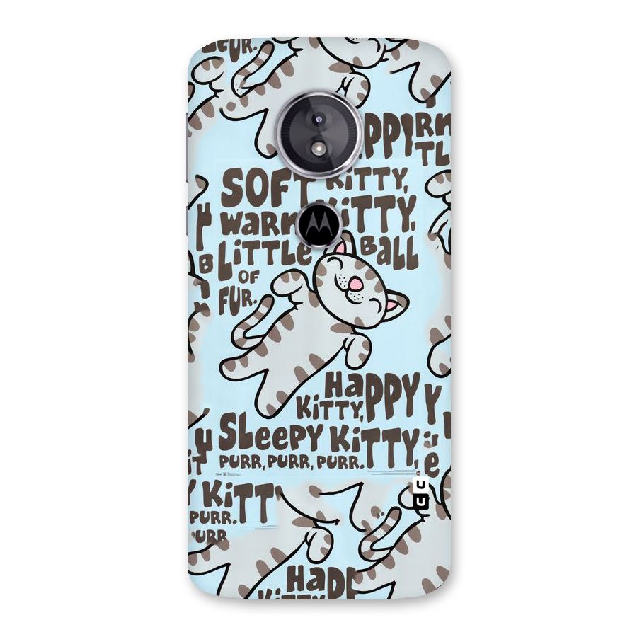 Kitty Pattern Back Case for Moto E5