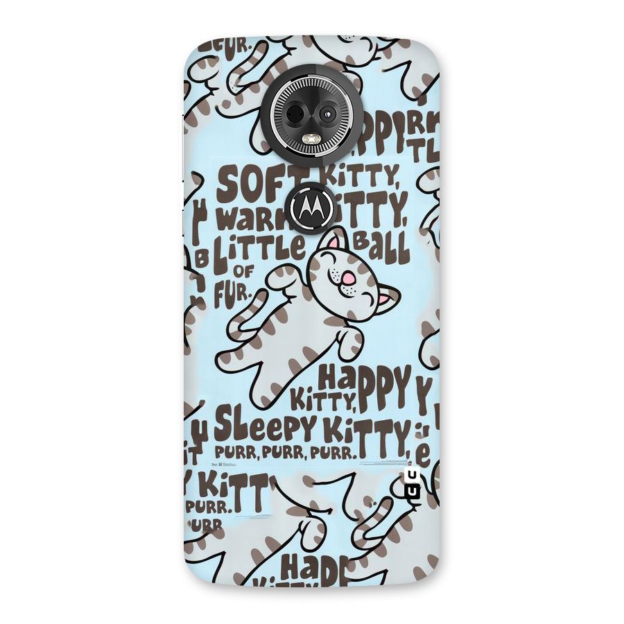 Kitty Pattern Back Case for Moto E5 Plus