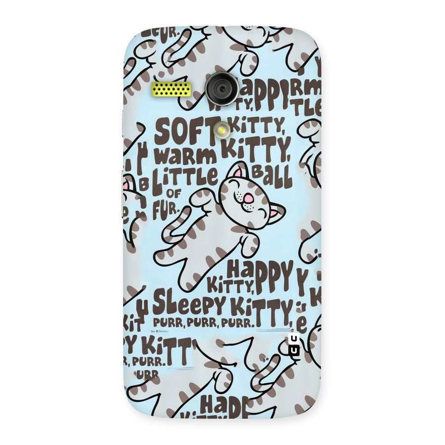 Kitty Pattern Back Case for Moto G