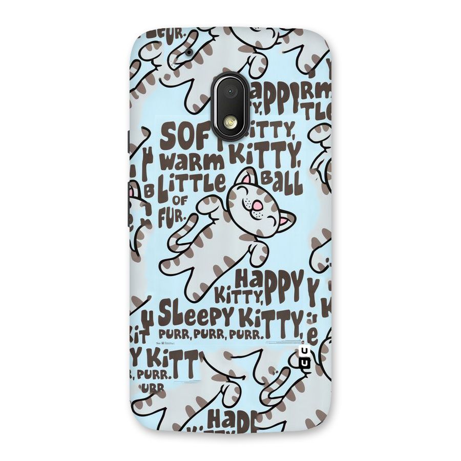 Kitty Pattern Back Case for Moto G4 Play