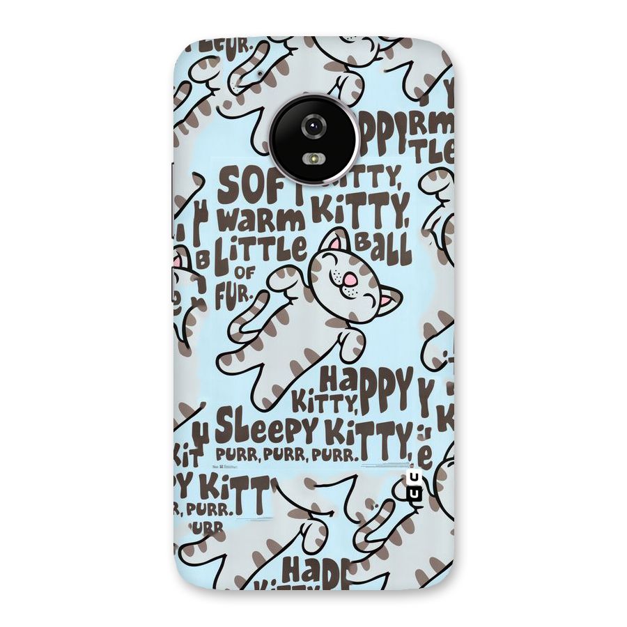 Kitty Pattern Back Case for Moto G5