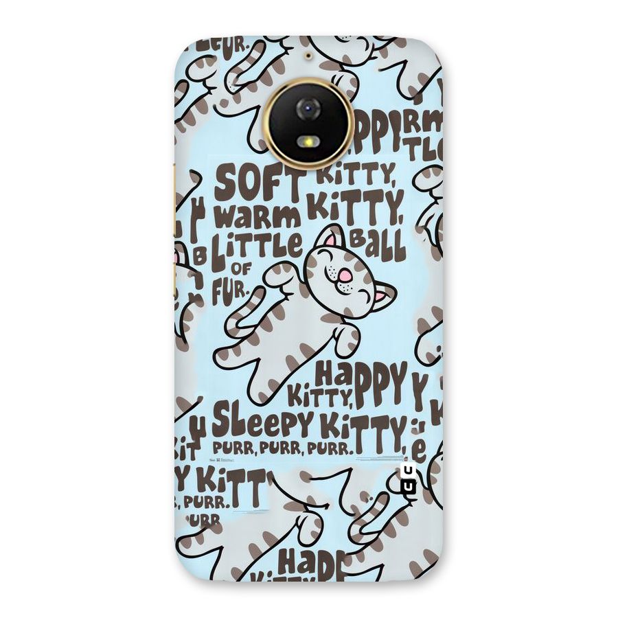 Kitty Pattern Back Case for Moto G5s
