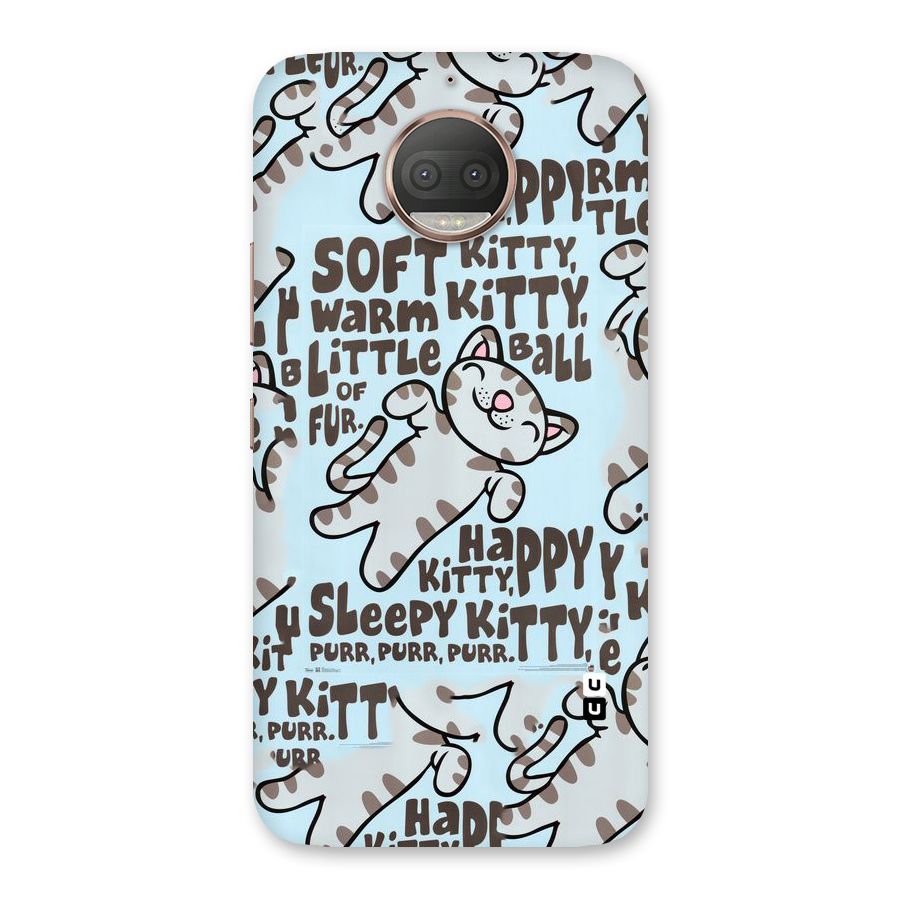 Kitty Pattern Back Case for Moto G5s Plus