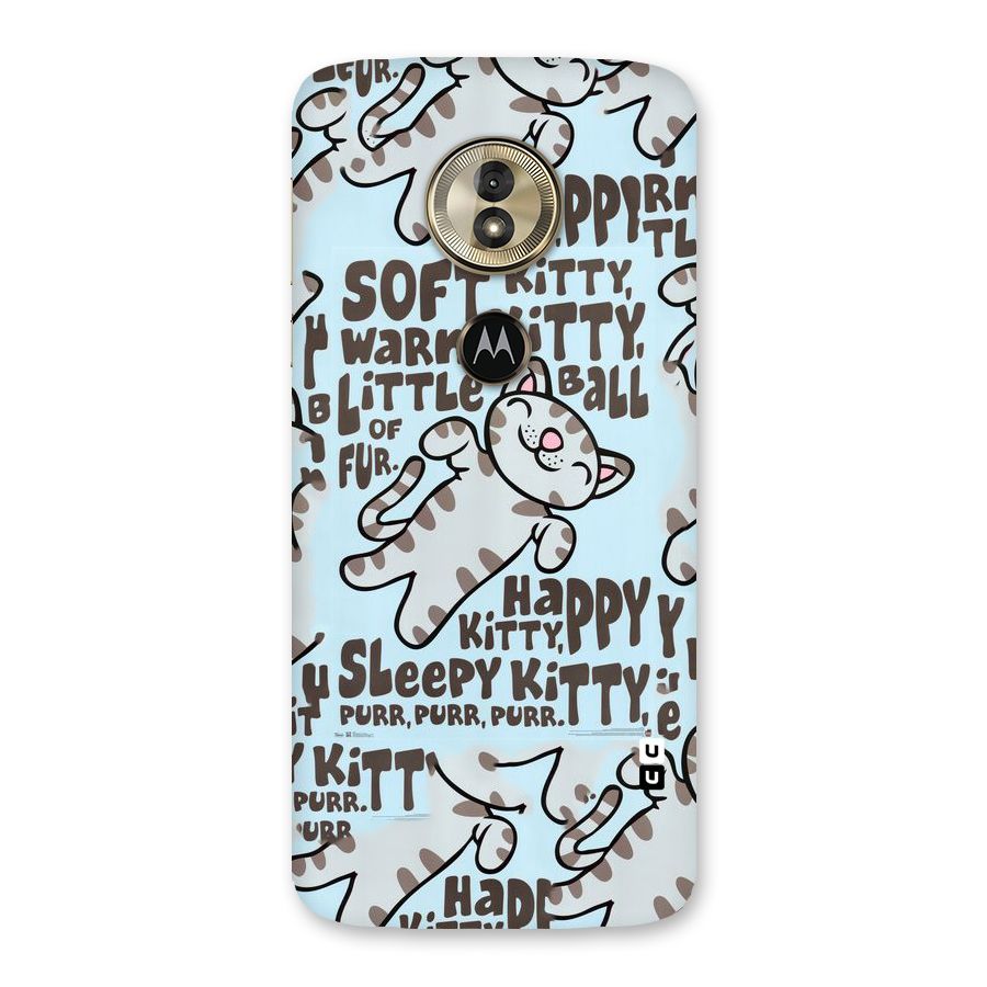 Kitty Pattern Back Case for Moto G6 Play