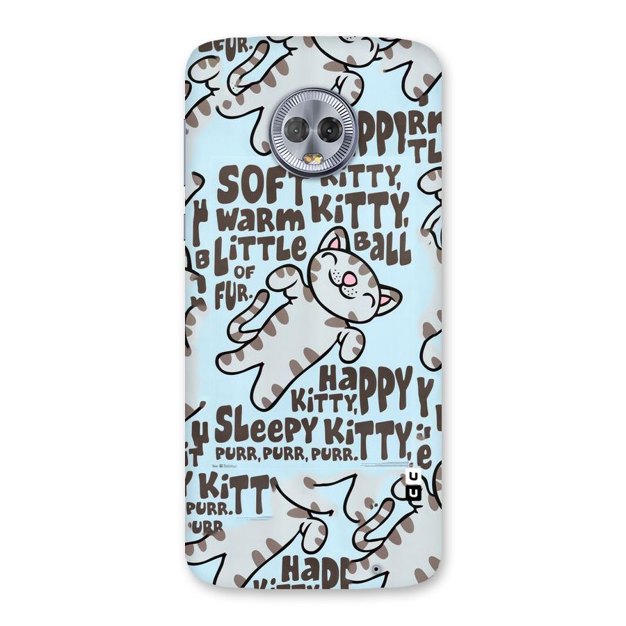 Kitty Pattern Back Case for Moto G6 Plus