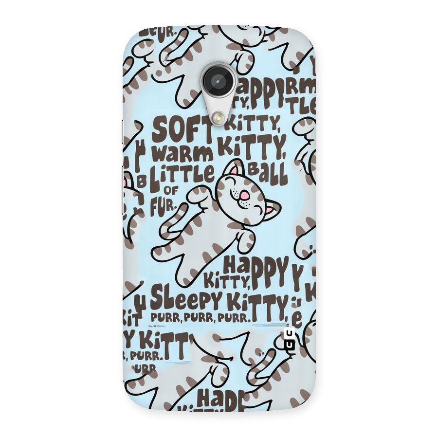 Kitty Pattern Back Case for Moto G 2nd Gen