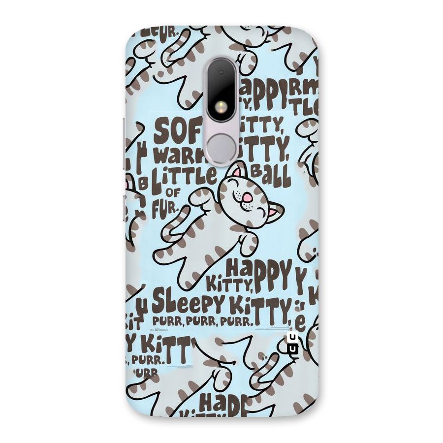 Kitty Pattern Back Case for Moto M