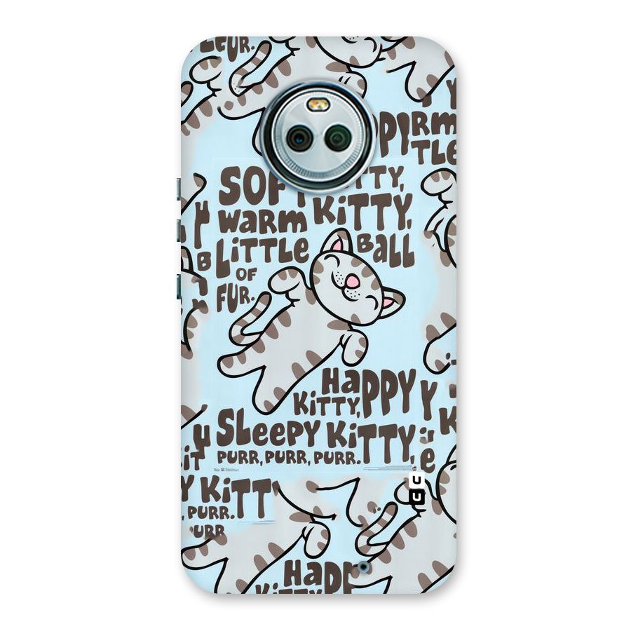 Kitty Pattern Back Case for Moto X4