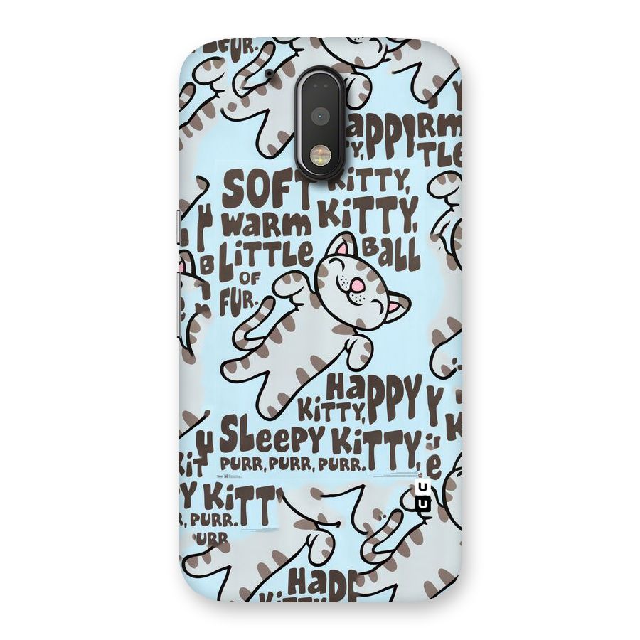 Kitty Pattern Back Case for Motorola Moto G4 Plus