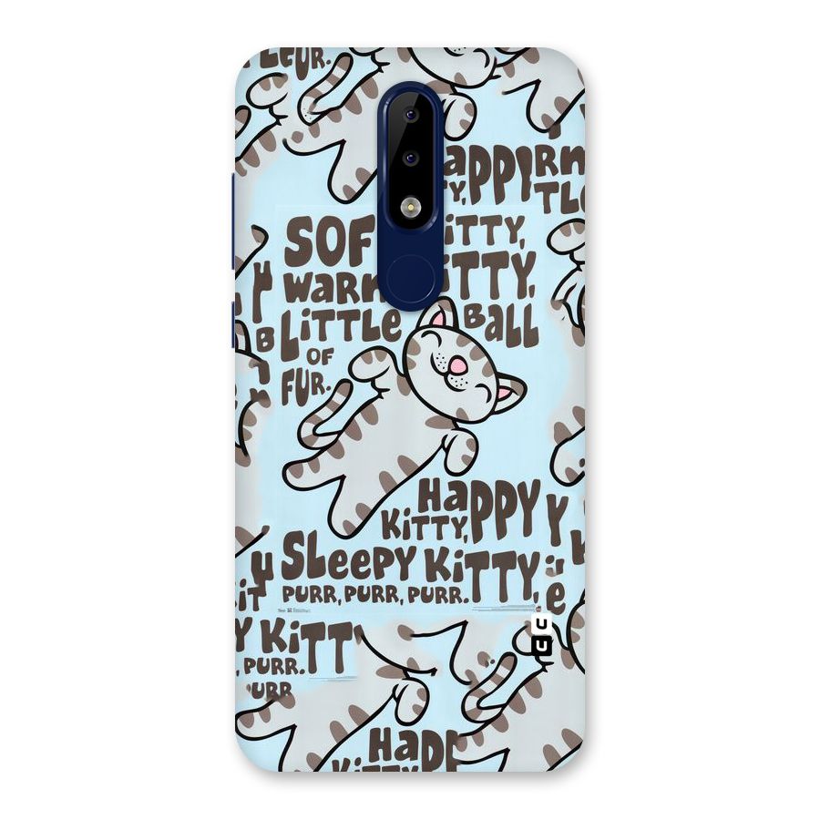 Kitty Pattern Back Case for Nokia 5.1 Plus