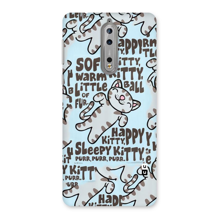 Kitty Pattern Back Case for Nokia 8