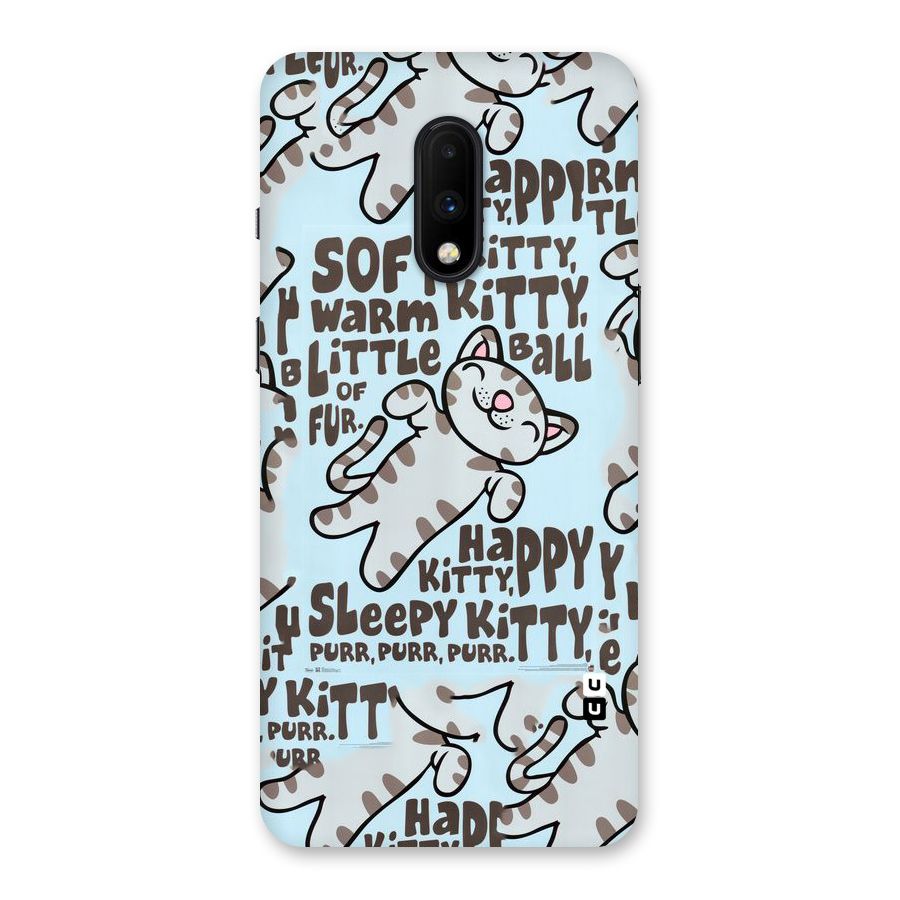 Kitty Pattern Back Case for OnePlus 7