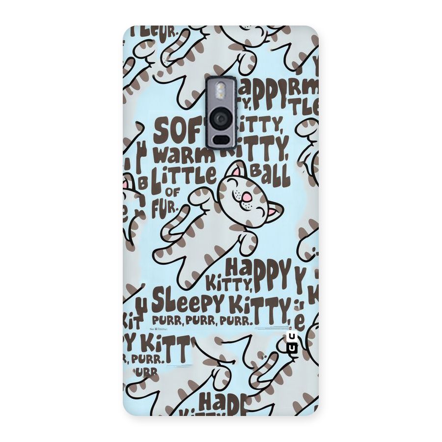 Kitty Pattern Back Case for OnePlus Two