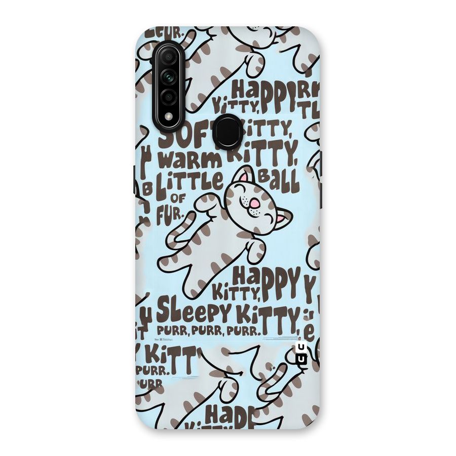 Kitty Pattern Back Case for Oppo A31