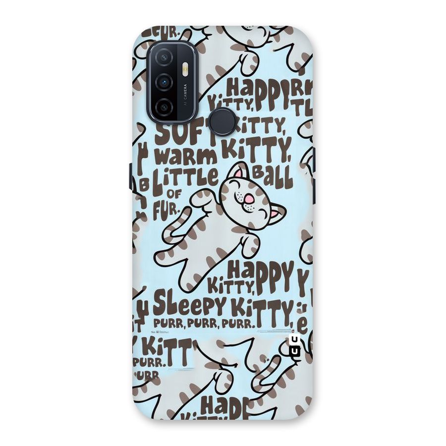 Kitty Pattern Back Case for Oppo A32
