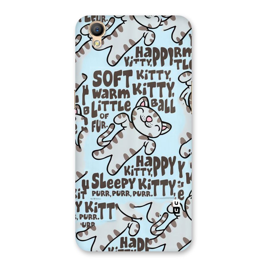 Kitty Pattern Back Case for Oppo A37