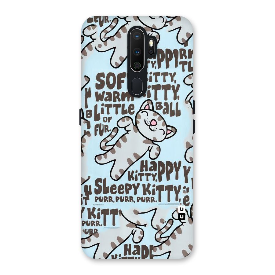 Kitty Pattern Back Case for Oppo A5 (2020)