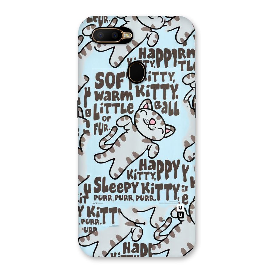 Kitty Pattern Back Case for Oppo A5s