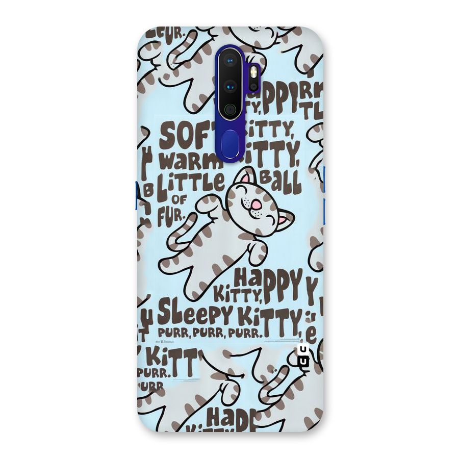 Kitty Pattern Back Case for Oppo A9 (2020)