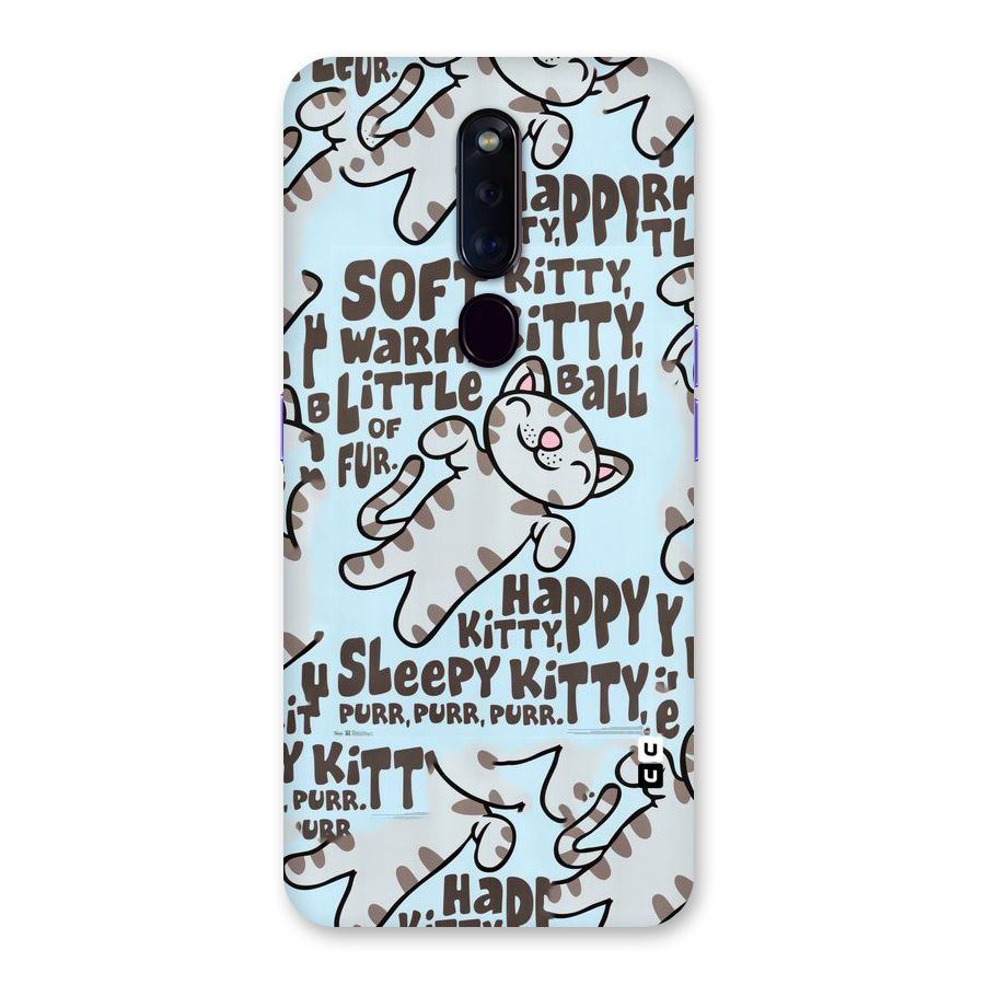 Kitty Pattern Back Case for Oppo F11 Pro