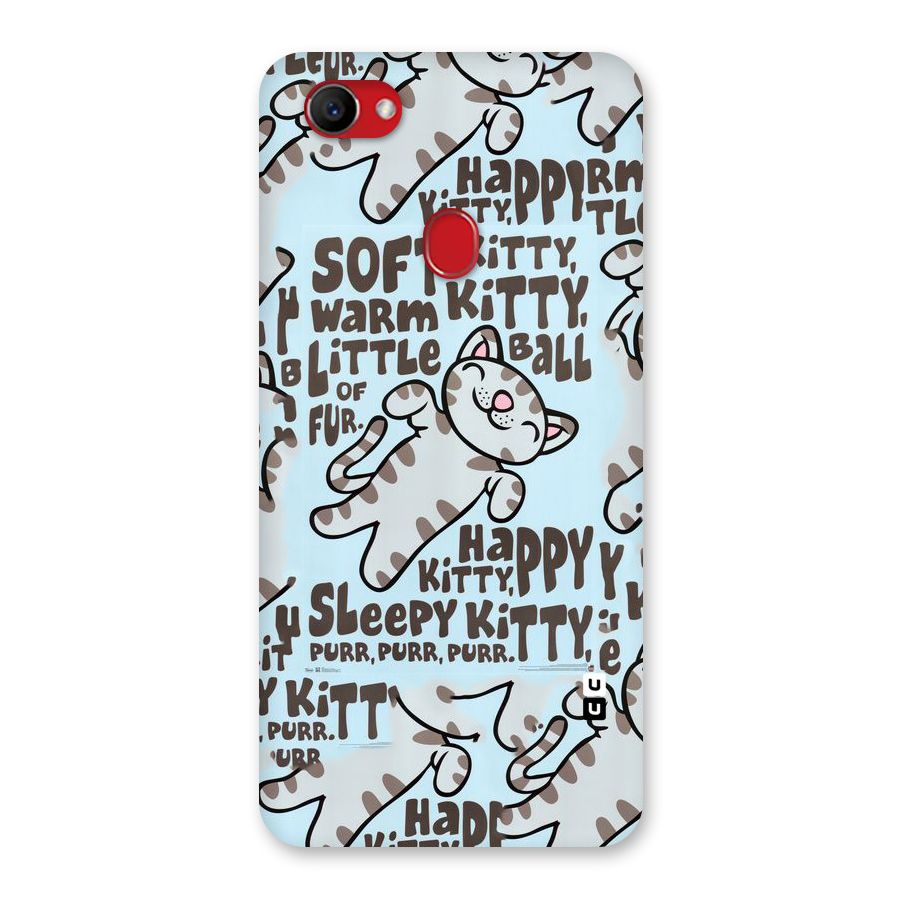 Kitty Pattern Back Case for Oppo F7