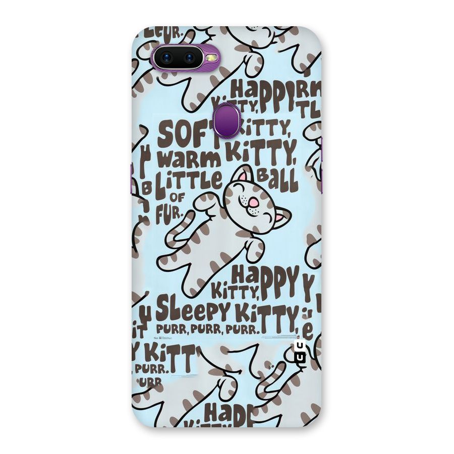 Kitty Pattern Back Case for Oppo F9